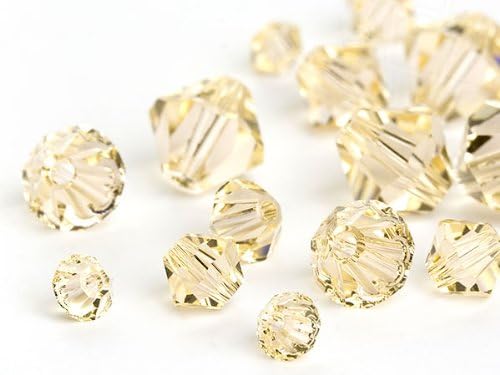 gogoritas Glass Beads of Swarovski Elements Bicone (Silk Multi Size Mix), 3960 Pieces