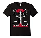 Mens Day Of The Dead Halloween Costume Dia de los Muertos T-Shirt XL Black