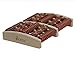 Dual Wooden Foot Massage and Acupressure Roller, Relieves Muscle Tension, Soothes Nerve Pain and Plantar Fasciitis, Foot Reflexology Chart Included