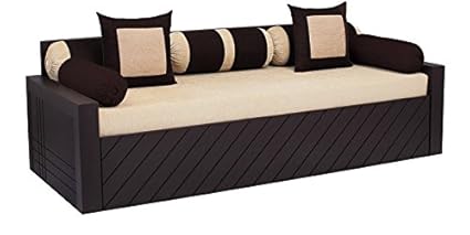 Auspicious Home Libford Sofa Cum Bed With 2 Pillow 5 Round