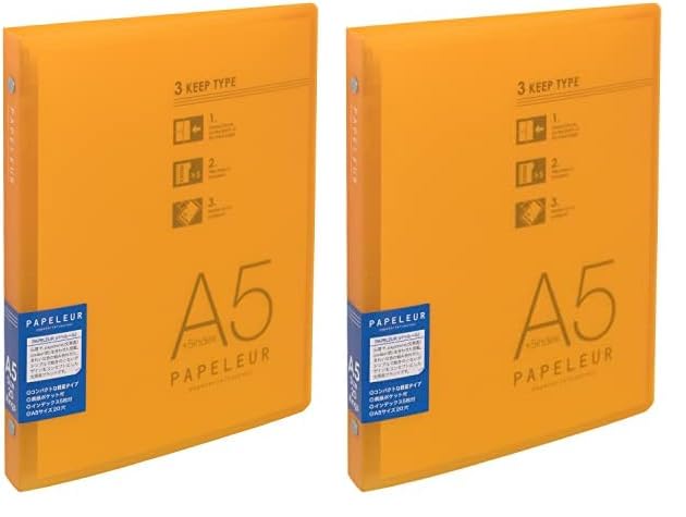キョクトウ バインダー パペルール 20穴 A5 LN39OR オレンジ (× 2)商品画像