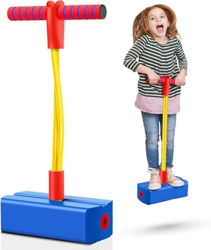 WAMBORY Jumping Toys, Foam Pogo Jumper for Kids, Fun and Safe