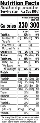 Cracklin oat bran nutrition label