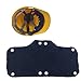Navy blue Hard Hat Sweatband headband forehead sweating pad Terry cotton Washable Hard Hat Liner snap on(3 Pcs)