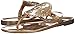 Jack Rogers Women's Georgica Jelly Sandal, Gold, 9 M US
