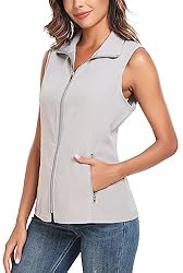 MISS MOLY Women's Lightweight Vest Casual Zipper