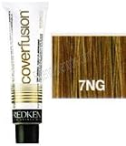 Redken Cover Fusion Low Ammonia for Unisex, No. 7NG Natural Gold, 2.1 Ounce