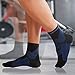 TechWare Pro Plantar Fasciitis Support Socks - Compression Ankle Socks Women & Men Compression Foot Sleeve for Flat Feet Arch Support (Blue Large)