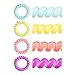Fashion & Lifestyle Hair Ties Ponytail Holders - Large Boutique Girls Stretchy Elastic Hair Ropes Bands Styling Accessories for Women and Ladies Pack of 20, Random Mixed Candy Color