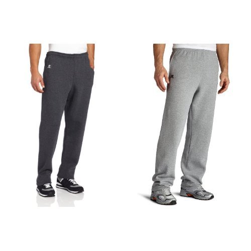 Russell Athletic Men's Dri-Power Open Bottom Sweatpants with Pockets