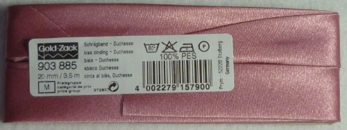 Prym Bias Binding Duchesse, 20 mm Falzung: 40/20 mm, altrosa, à 3,5 m
