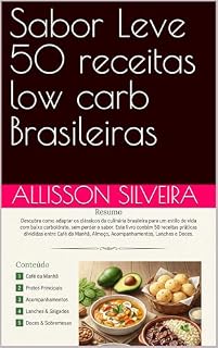 Livro Sabor Leve 50 receitas low carb Brasileiras