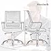 Ergonomic Office Chair Desk Chair Mesh Computer Chair with Lumbar Support Arms Modern Executive Rolling Swivel Mid Back Task Chair for Women Adults,Black