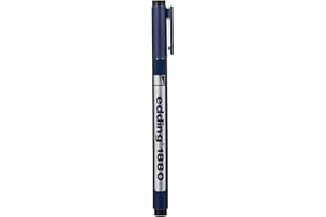 edding 1880 profipen - black - 1 pen - line width 0.5 mm - fineliner pen for precise writing, sketching and technical drawing - fine, metal-encased nib - suitable for use with rulers and stencils