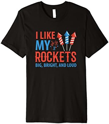 Fourth of July celebration rockets fireworks tshirt