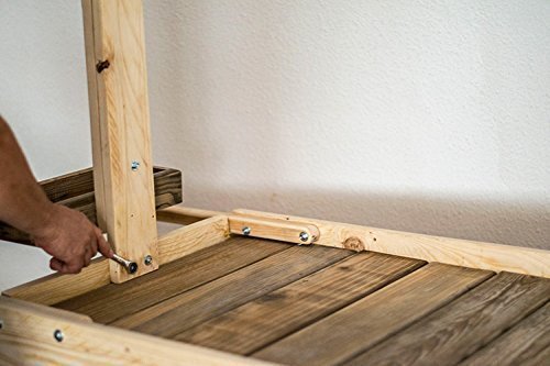 Carrito para eventos (desmontable) con tablas de palets ...