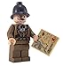 NEW LEGO Indiana Jones PROFESSOR HENRY Minifigure Mini Figure Minifig with Map