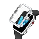 Ultra-Slim Electroplate PC Hard Case Cover Skin For Apple Watch Series 3 42mm,Tuscom (Sliver#)
