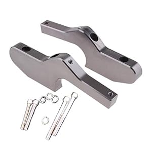 gazechimp Voetsteunverlenging Verlengde Voetsteunen Achter voor Vespa GTS 300ie Super Touring – Titanium