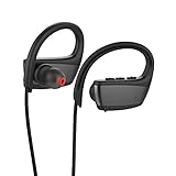 Gerleek Wireless Headphones IPX7 Professional waterproof Bluetooth Headset Earbuds With HD Clear MIC For Running Swimming Sport Earphone With Rich Bass HIFI stereo earbuds for iphone 8 Android (Black)