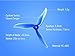 DALPROP T5040C CYCLONE 16PCS Tri-blade Propeller for MINI FPV Racing Multirotor Quadcopter，five inches 8CW 8CCW