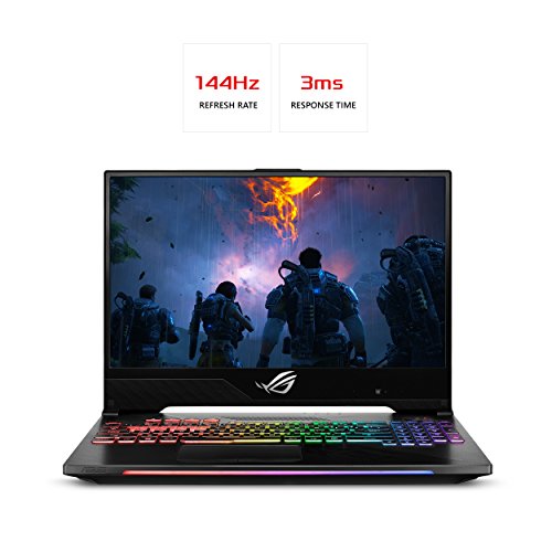 Asus ROG Strix Hero II Gaming Laptop, 15.6 144Hz IPS Type, NVIDIA GeForce GTX 1060 6GB GDDR5, Intel Core i7-8750H Processor, 16GB DDR4, 256GB Pcie SSD + 1TB Hdd, RGB, Windows 10 Home - GL504GM-DS74
