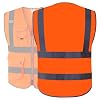 thumbnail interactive-video image 1 of JKSafety Class 2 High Visibility Zipper Safety Vest - 9 Pockets, Assorted Sizes & Colors 1 of 4