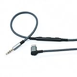 NEOMUSICIA replacement Cable for Beats by Dr Dre / Solo / Studio / Mixr / Pro / Wireless / Pill headphone, Lightning jack Adapter cord with Inline Mic & Remote volume for iphone 7 / 7plus