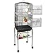 ZENY 59.3” Bird Cage with Rolling Stand Wrought Iron Pet Bird Cage Parrot Cockatiel Cockatoo Parakeet Finches Birdcage Medium Pet Housethumb 2