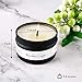Albrillo Scented Candles Gift Set 6, 25H Luxury Soy Wax 3.5 Oz Unit, Portable Tin Candles with Fragrance Essential Oil for Stress Relief, Aromatherapy
