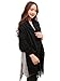 Anboor Cashmere Feel Blanket Scarf Super Soft with Tassel Solid Color Warm Shawl for Women