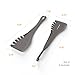 2 in 1 Bonke Tongs and Spatula - Perfect Salad, Fish, Spaghetti, Meat Steak Turner, Asparagus, Appetizer, Vegetable Tongs or Spatulas in Kitchen when Cooking - Flexible Nylon