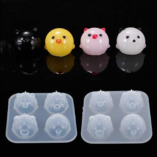 Baoblaze レジン型 球体 ボール 丸 シリコンモールド 動物型 シリコーン型 抜き型 全2タイプ 鏡面 B084tbnspt 630円