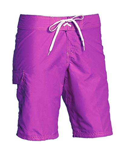 Kanu Surf Women's UPF 50+ Active Swim Board Short (Reg & Plus Sizes), Marina Purple, 10