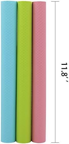 3-Pack Vinyl Shelf liner Good grip and removable Wire Shelving Papers Mats Rolls, Use for shelf,board,wood cabinet,Refrigerator Lining