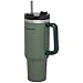 Stanley Adventure Reusable Vacuum Quencher Tumbler with Straw, Leak Proof Lid, Insulated Cup, Maintains Heat for 5.5 Hours, Cold for 9 Hours, and Ice for 40 Hours - 40oz