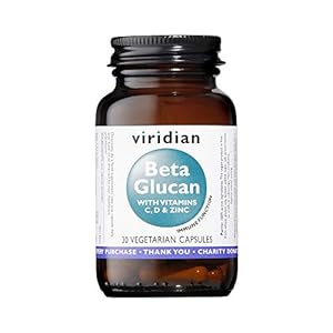 Viridian Beta Glucan With Vitamins C, D & Zinc – 30 Vegicaps