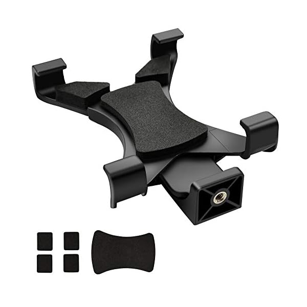 ipow Universal Tablet Stativ Halterung Halter Clip Mount Adapter kompatibel mit Selfie Stick Stange Kamera Stativ Tri-pod, Inklusive 1/4" Schraubenkopf für Meisten 4.8-7.8 Zoll Tablet