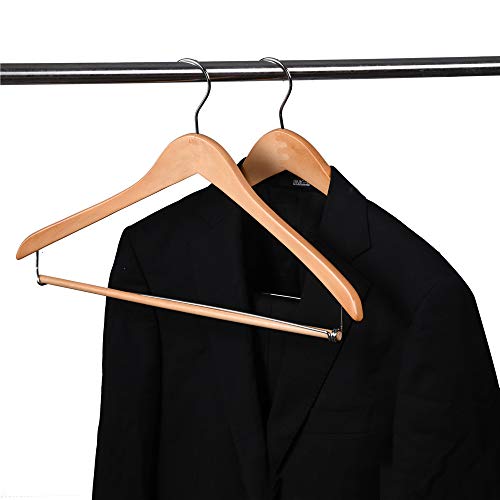 Quality Hangers Wooden Hangers Beautiful Sturdy Suit Coat Hangers with