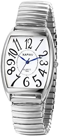 Amazon.com: Geneva Large Round Face White Silicone Band  display picture 1
