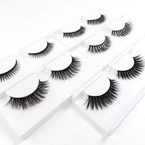 BEPHOLAN 15 Pairs False Eyelashes Synthetic Fiber Material| 3D Mink Lashes| Natural and Dramatic| Reusable| 100% Handmade & Cruelty-Free