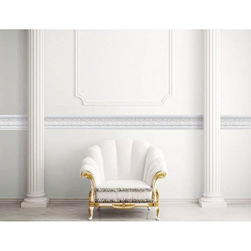 image for FIXPIX Royal Tulip Peel and Stick Wall Border Easy to Apply (Neutral G