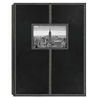 Pioneer Photo Albums 5PS-300 300-Pocket Sewn Leatherette Frame Cover Photo Album, Black