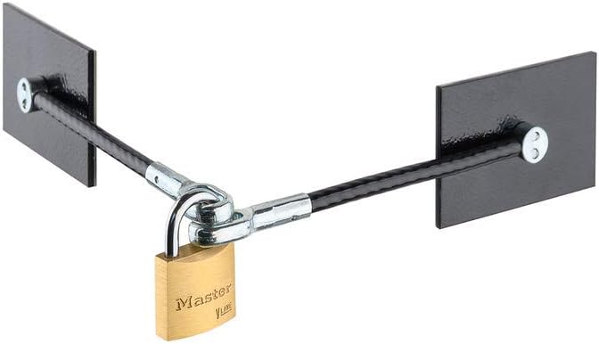 Black Refrigerator Door Lock With Padlock