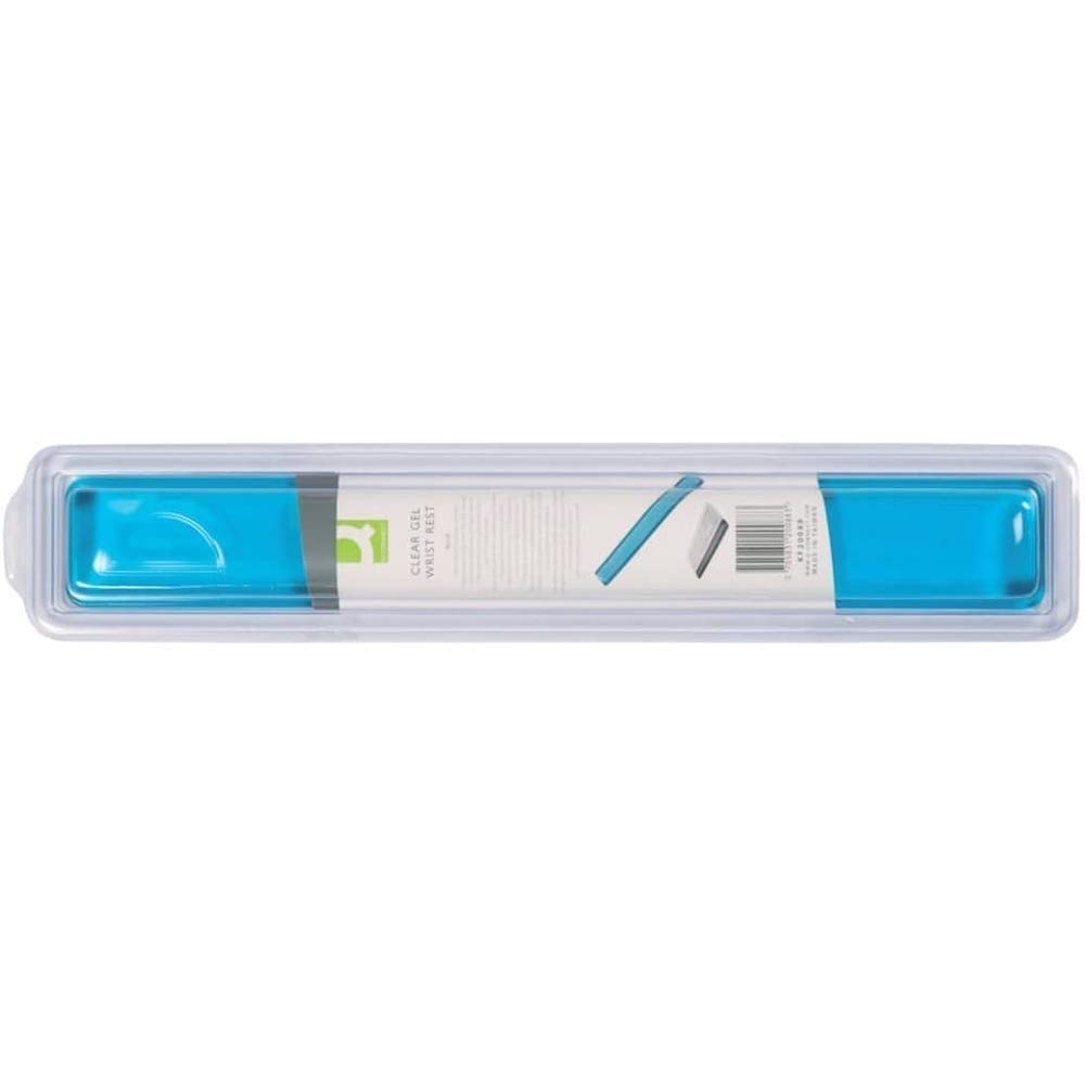 Q-Connect KF20088 Clear Gel Wrist Rest - Blue