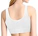 Pretty Seamless 2-Pack Lace Camisole Women’s Seamless Wireless Comfort Layering Bra with Removable Pads (Large, White and Black)