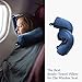Fern&Willow-Memory Foam Travel Pillow for Neck, Chin, Lumbar and Leg Support - for Traveling on Airplane, Bus, Train or at Home - Adjustable, Bendable Roll Pillow-V18