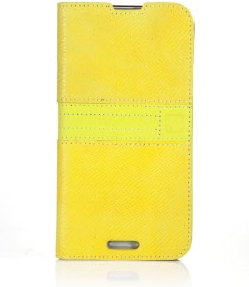 VOIA SG-LT533YLW Premium Sheepskin Coated Case with Enamel for LG Optimus G Pro - 1 Pack - Retail Packaging - Light Yellow