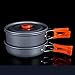 WINDFIRE Camping Cookware Backpacking Gear Outdoor Cooking Mess Kit 3 Pieces Portable Lightweight Pot Pan Tea Kettle Cooking Equipment Outdoor Hiking, Picnic, Trekkingthumb 2
