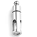 JOVIVI Vintage Polished Stainless Steel Clear Acrylic Open Container Tube Pendant Chain Necklace Valentine's Day